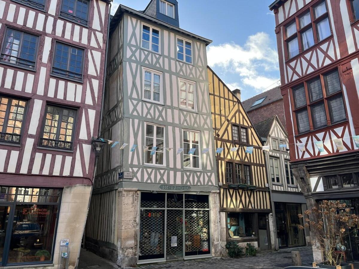 Le 1731, Rouen Coeur D'Histoire, Superbe Duplex Apartment Luaran gambar