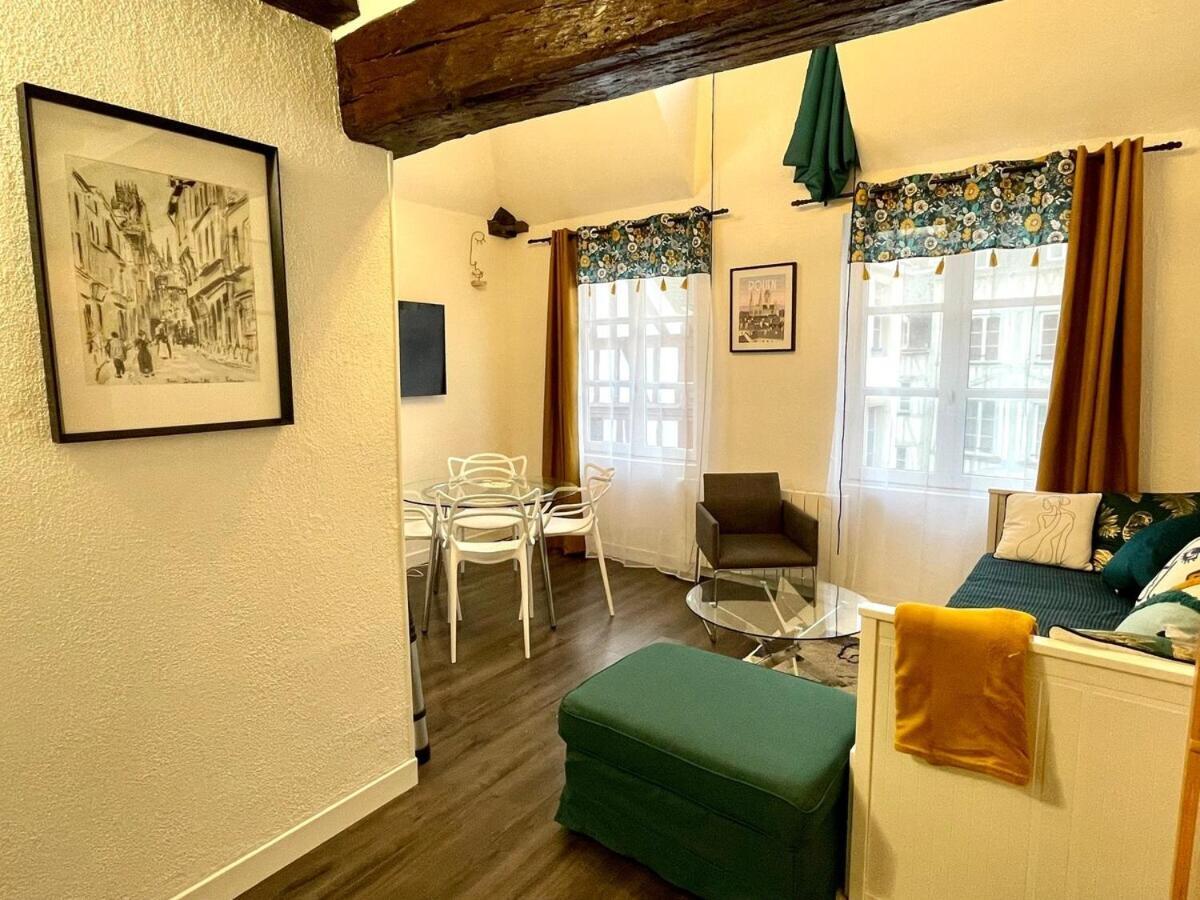 Le 1731, Rouen Coeur D'Histoire, Superbe Duplex Apartment Luaran gambar